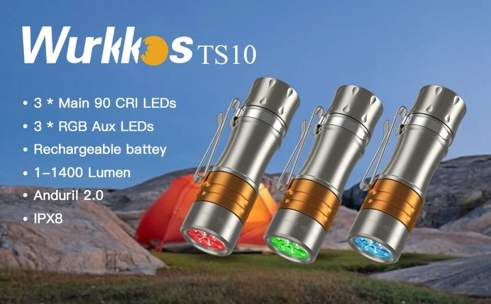 Wurkkos TITANIUM TS10V2 MINI EDC