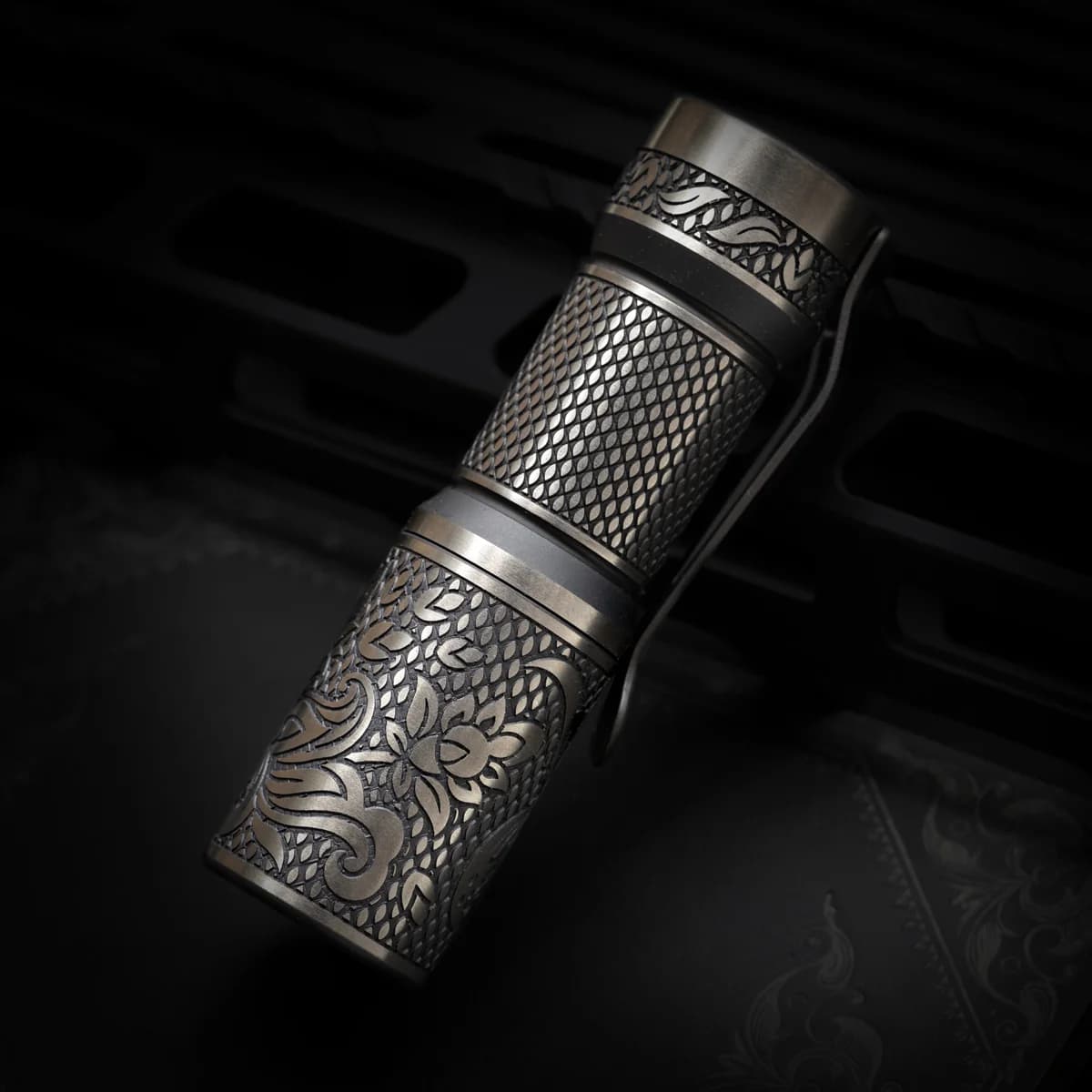 CWF Custom Flashlights Checkered Paisley